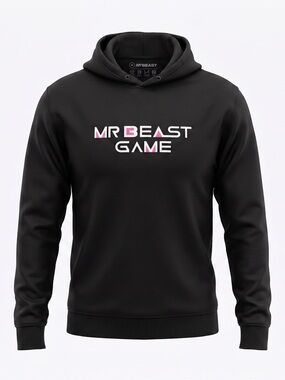 Official MrBeast Beast Games “Let the games begin” Hoodie Black Discontinued